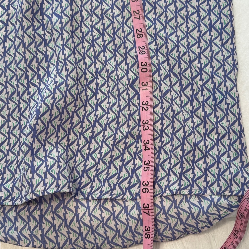 Tori Richard‎ Silk Popover Shirt Style Dress Roll Sleeves.  EUC Size 10 - Picture 6 of 6